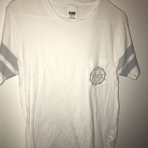 White PINK oversized T-shirt